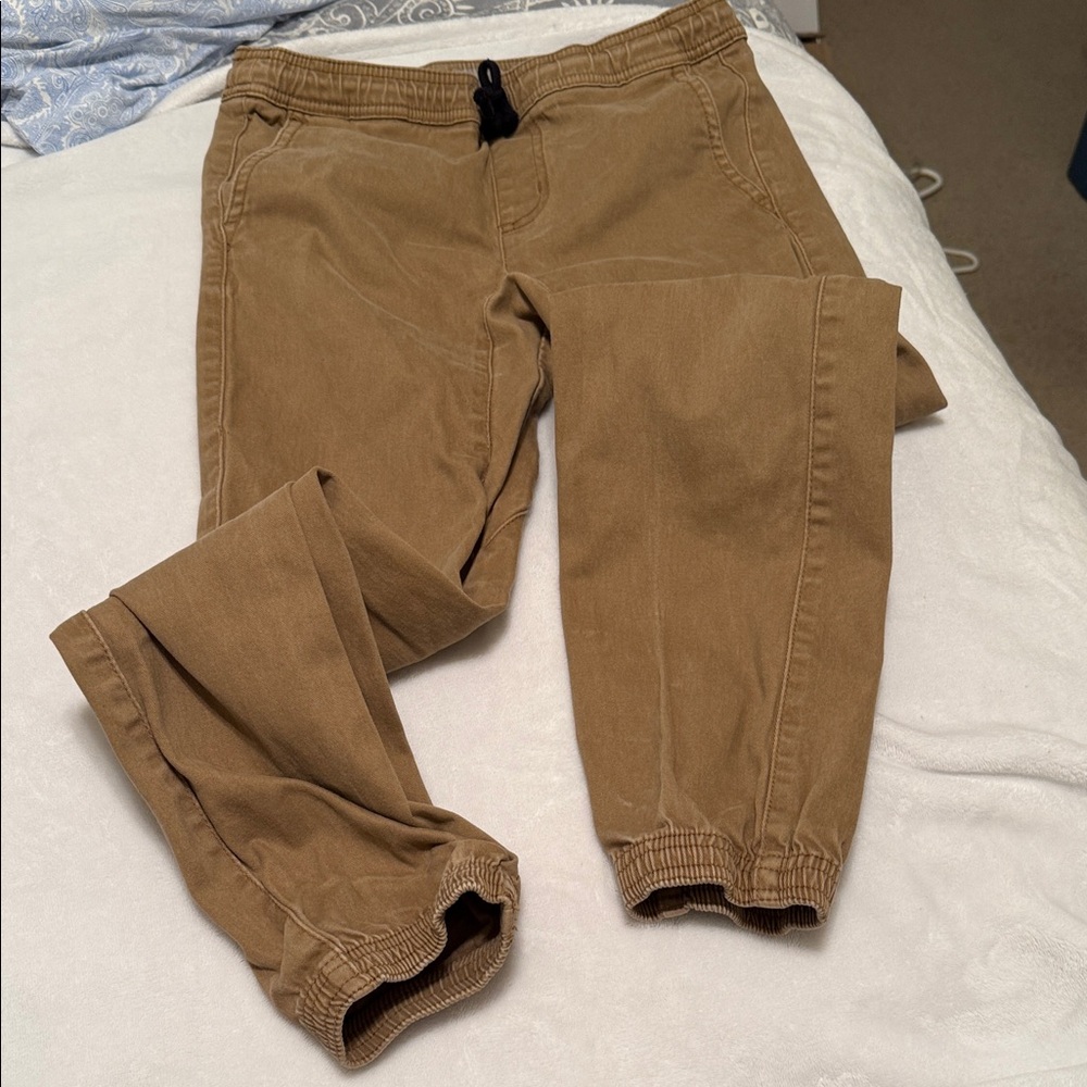 Casual Boys Charles and A Half Brown Jogger Khaki Pants